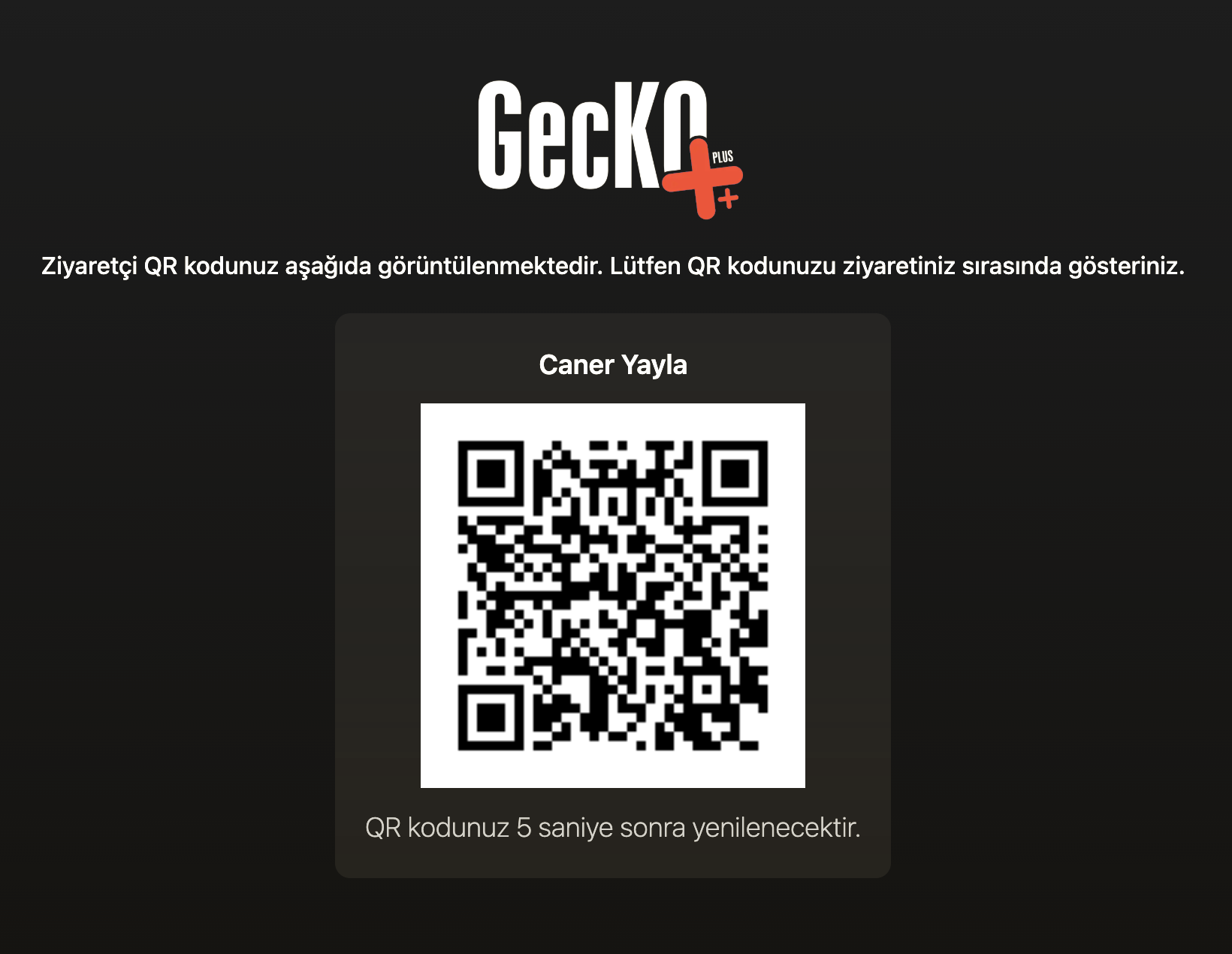 Süreli Yetki ve QR Kod ile Geçiş
