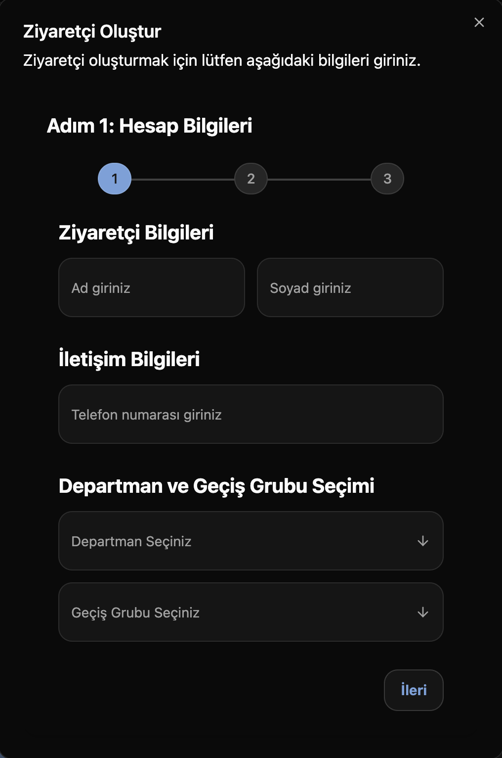 Kayıt, Bilgilendirme ve Onay Süreci